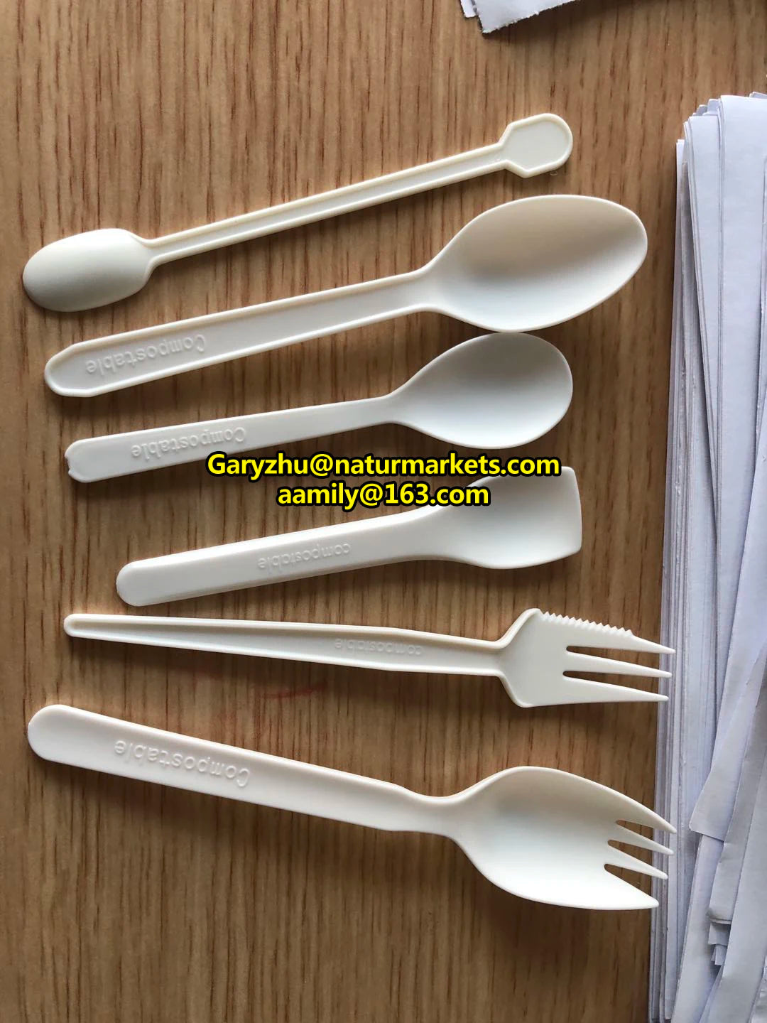 4-Inch Compostable Mini Wooden Spoons for Ice Cream