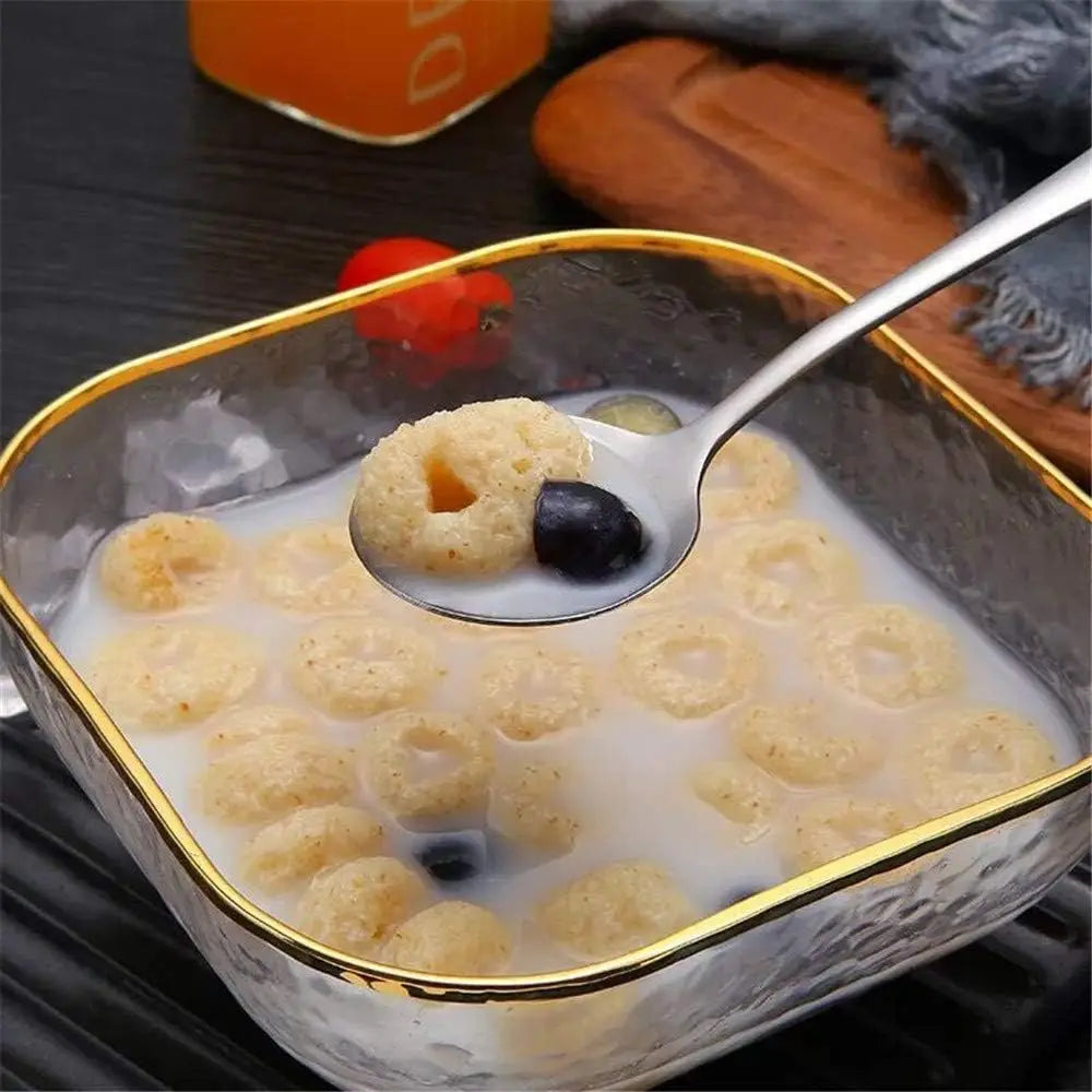 Soup Spoons. Premium Stainless Steel Spoons Heavy-Weight Round Spoon Flatware Set