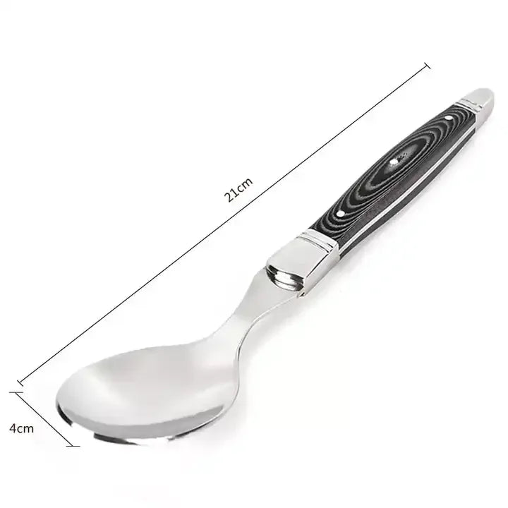 Durable Stainless Steel Spoon Western Food Spoons for Restaurant Hotel Household