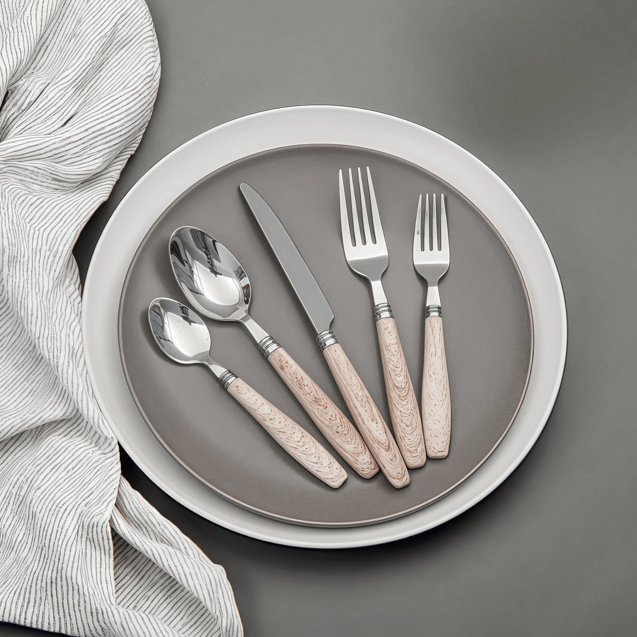 Stainless - Steel Spoon with Wood