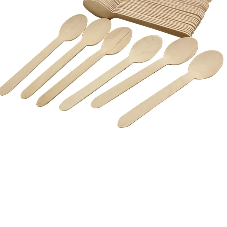 Wholesale Wooden Ice Cream Spoon for Ice Cream Yogurt With Good Goods