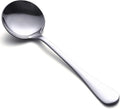 Soup Spoons. Premium Stainless Steel Spoons Heavy-Weight Round Spoon Flatware Set