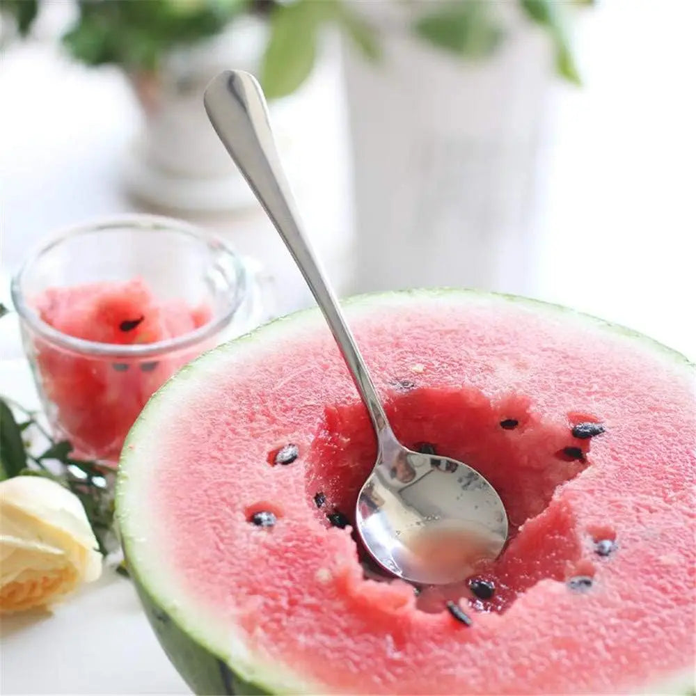 Soup Spoons. Premium Stainless Steel Spoons Heavy-Weight Round Spoon Flatware Set