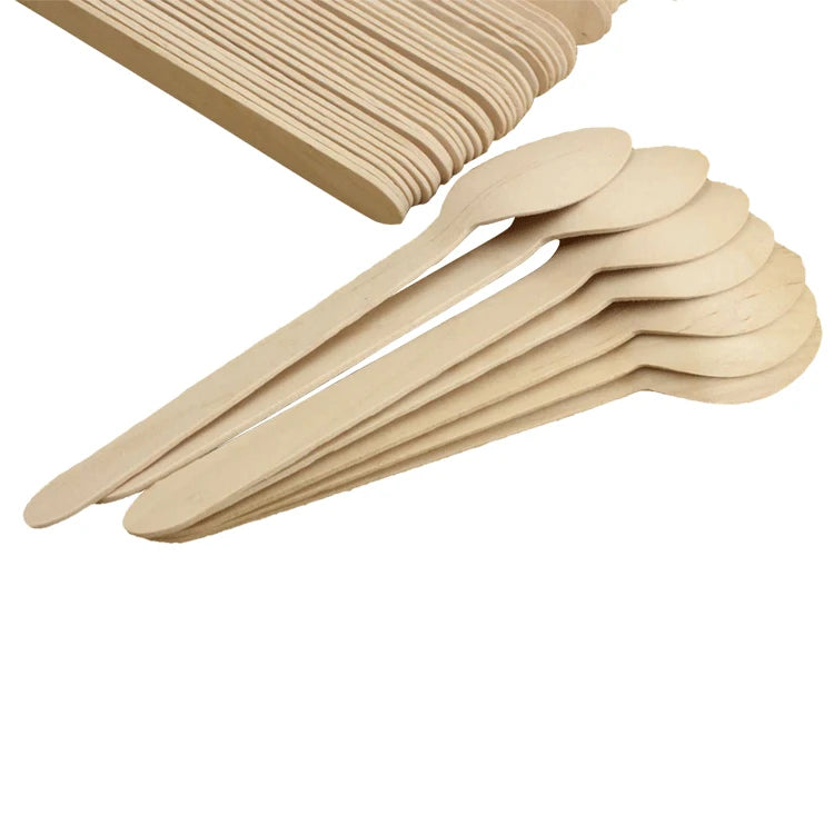 Wholesale Wooden Ice Cream Spoon for Ice Cream Yogurt With Good Goods